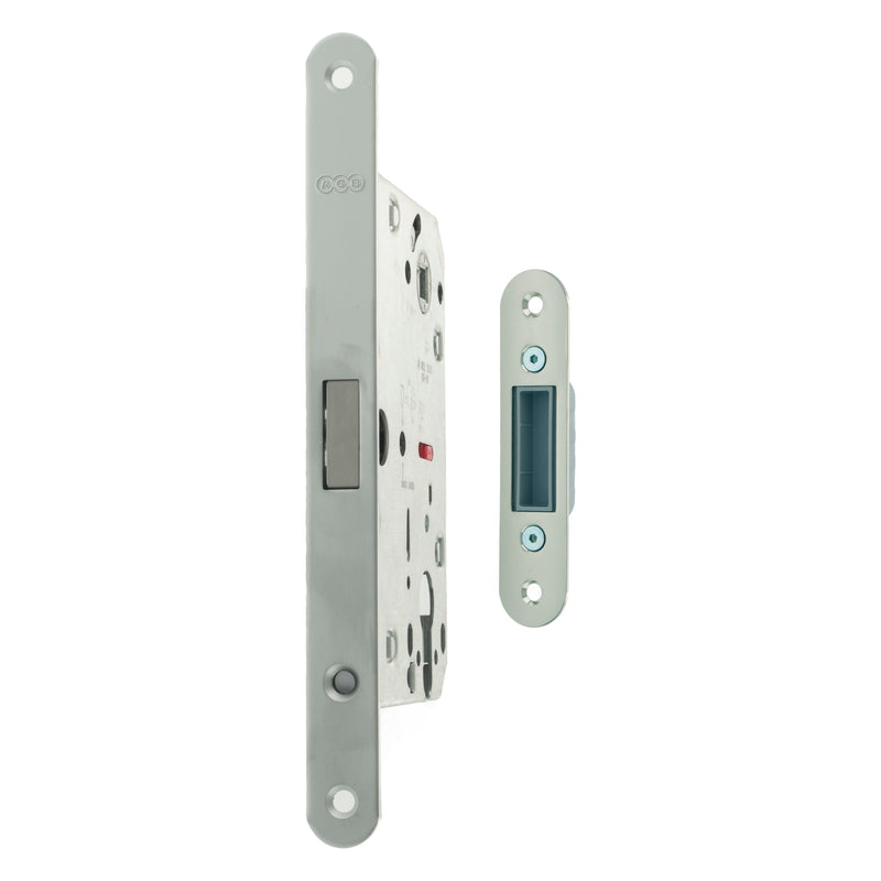 AGB Polaris 2XT Magnetic Euro Profile Sashlock 60mm backset - Satin Chrome - AGB2XTESC