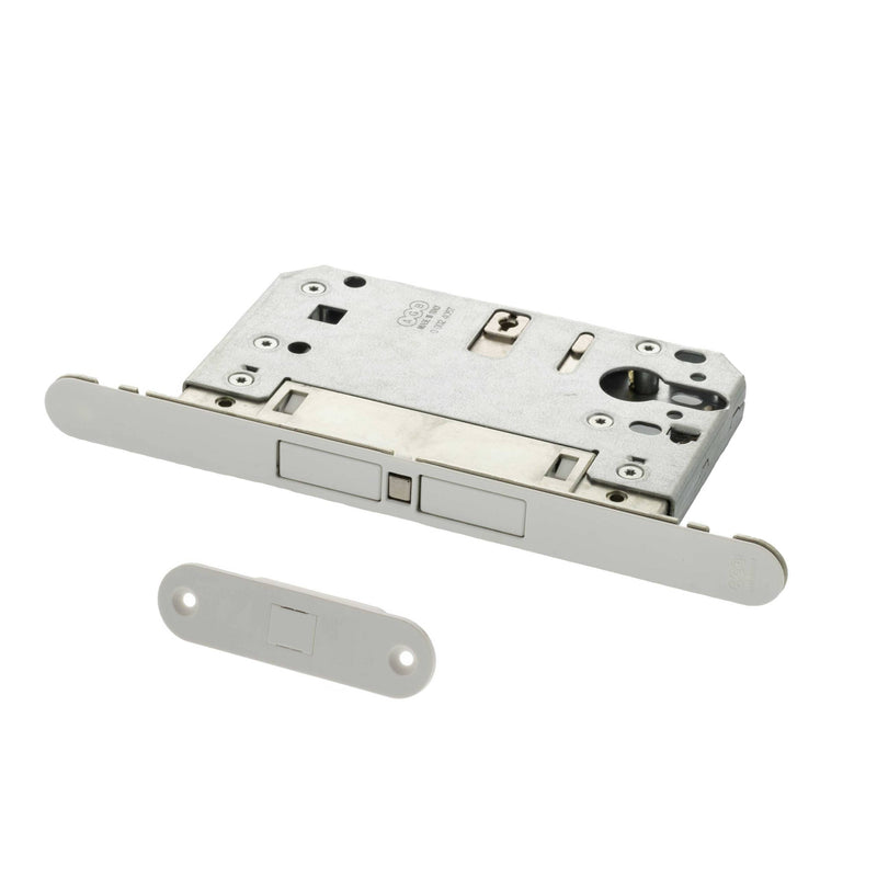 AGB Touch Magnetic Door Catch Euro Profile Sashlock - White - AGBTEWH