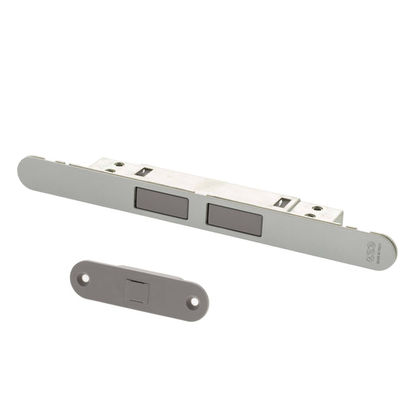 AGB Touch Adjustable magnetic door catch - Satin Chrome - AGBTSC