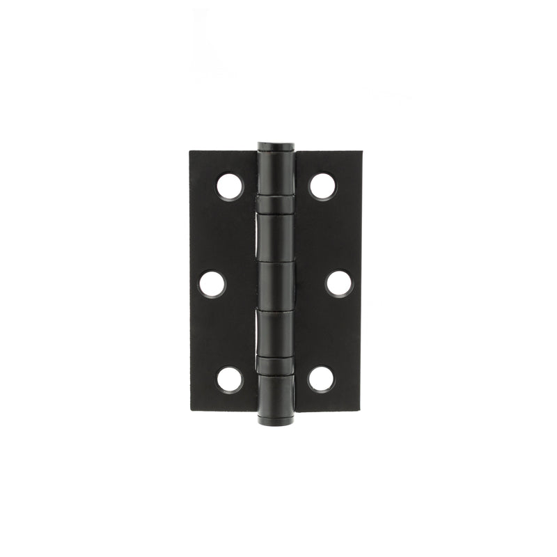 Atlantic - Ball Bearing Hinges 3" x 2" x 2mm - Matt Black - AH322MB - Pair - Choice Handles