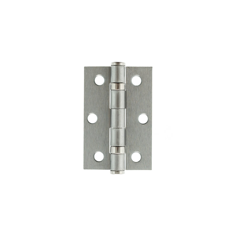 Atlantic - Ball Bearing Hinges 3" x 2" x 2mm - Satin Chrome - AH322SC - Pair - Choice Handles