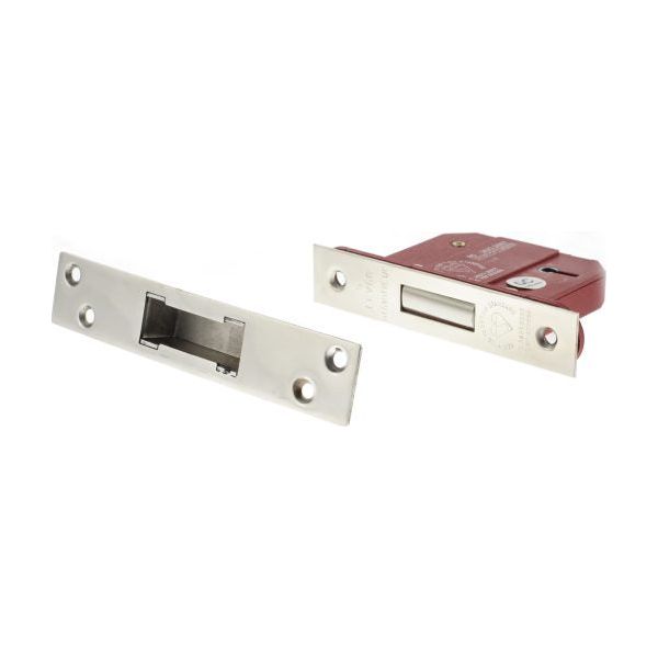 Atlantic 5 Lever Key Deadlock [BS] 2.5" - Polished Chrome - ALKDEAD5LK25PC