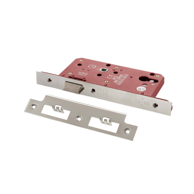 Atlantic DIN Latch 60mm backset - Polished Chrome - ALKDINL60PC