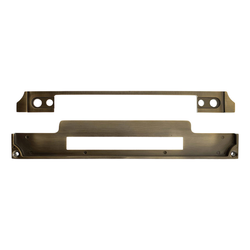 Atlantic DIN Rebate Kit for Euro Profile, Bathroom Lock, Latch, Euro Deadlock - Matt Antique Brass - ALKDINREBMAB