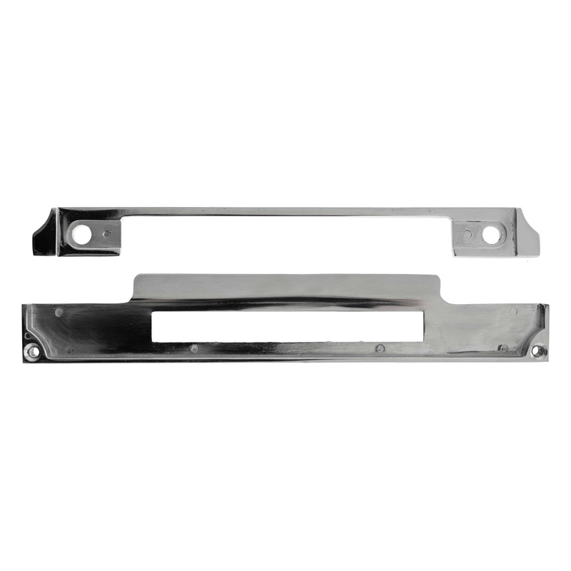 Atlantic DIN Rebate Kit for Fixed Plate Euro Profile, Bathroom Lock, Latch, Euro Deadlock - Polished Stainless Steel - ALKDINREBPSS