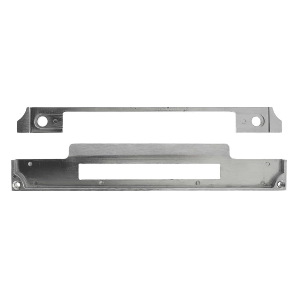 Atlantic DIN Rebate Kit for Fixed Plate Euro Profile, Bathroom Lock, Latch, Euro Deadlock - Satin Stainless Steel - ALKDINREBSSS