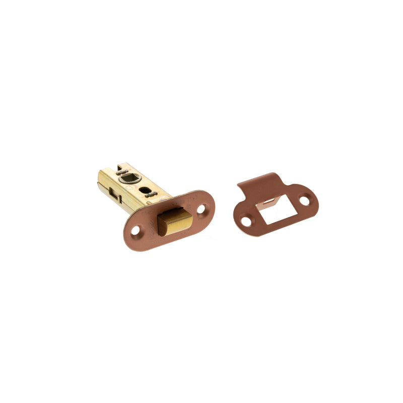 Atlantic Fire-Rated CE Marked Bolt Through Tubular Radius Latch 2.5" - Urban Satin Copper - ALRCE25USC - Choice Handles