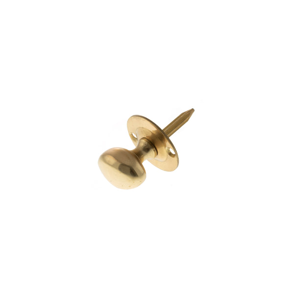 Atlantic Rack Bolt Oval Thumbturn - Polished Brass - ARBTPB