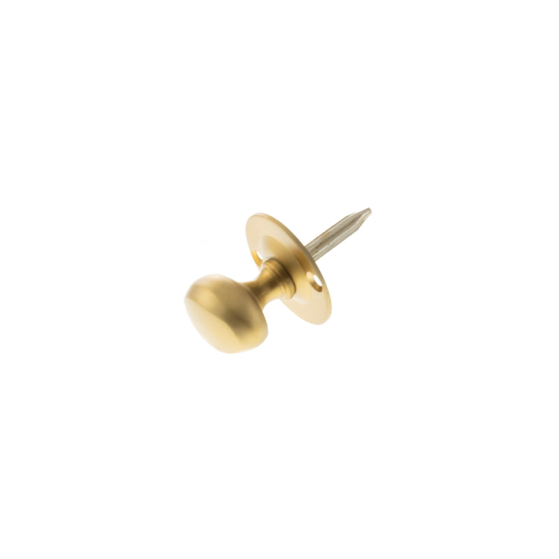 Atlantic Rack Bolt Oval Thumbturn - Satin Brass - ARBTSB