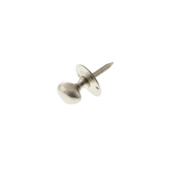 Atlantic Rack Bolt Oval Thumbturn - Satin Nickel - ARBTSN