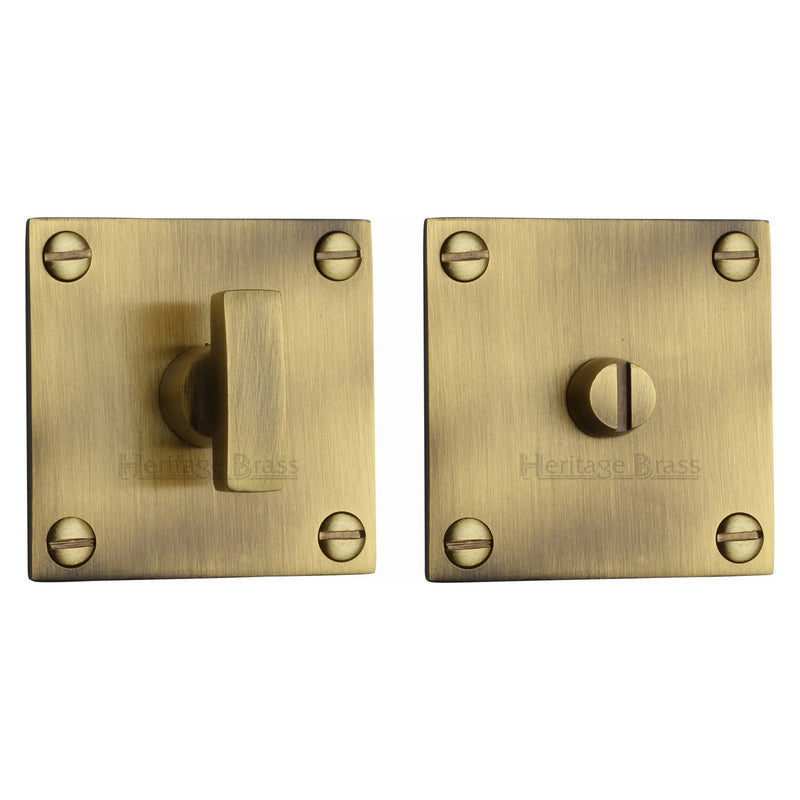 Heritage Brass Thumbturn & Emergency Release  for Bathroom & Bedroom Doors  Antique finish - BAU1555-AT - Choice Handles