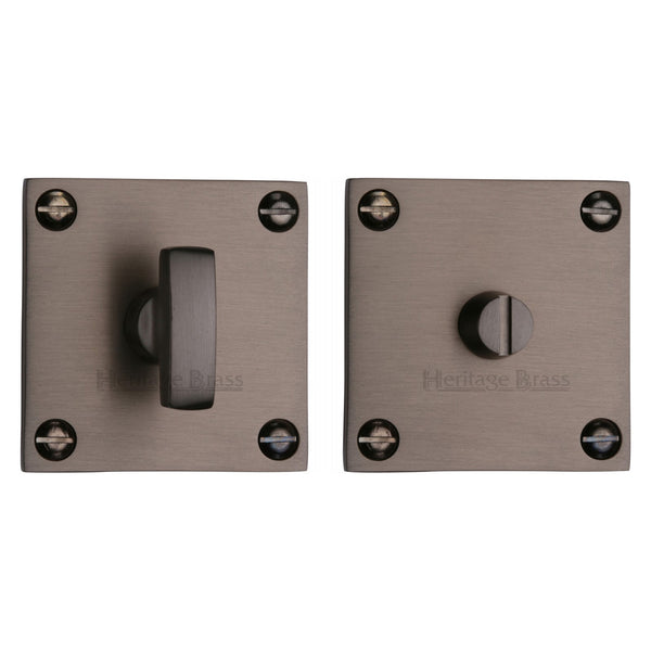 Heritage Brass Thumbturn & Emergency Release for Bathroom & Bedroom Doors Matt Bronze finish - BAU1555-MB - Choice Handles