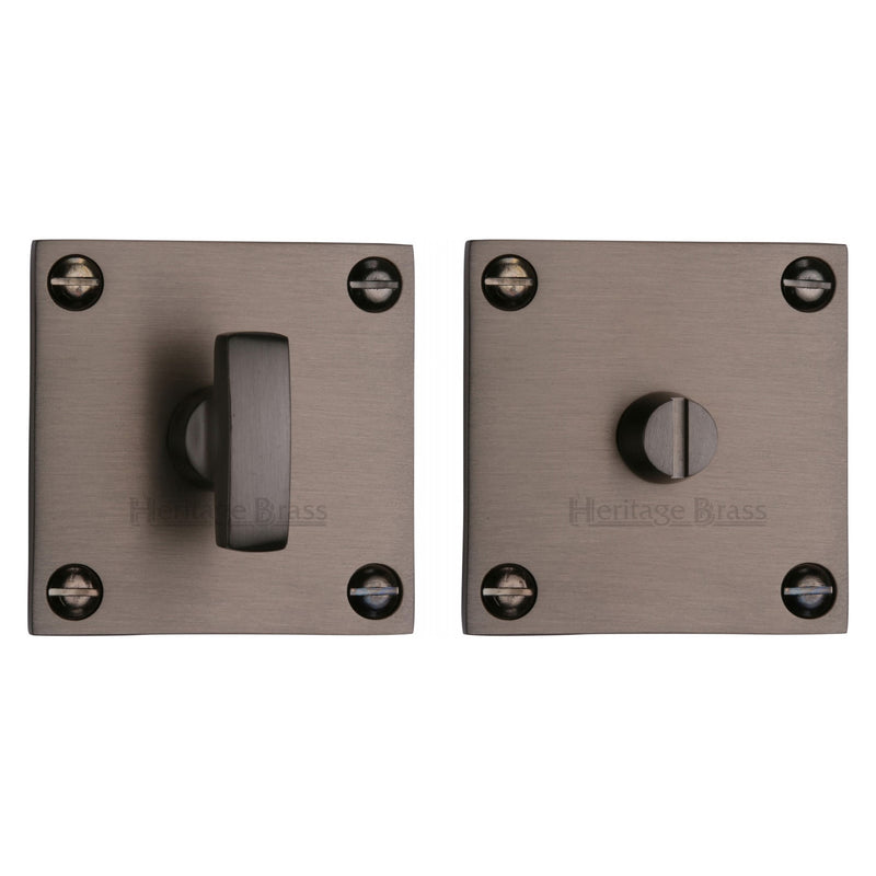 Heritage Brass Thumbturn & Emergency Release for Bathroom & Bedroom Doors Matt Bronze finish - BAU1555-MB - Choice Handles