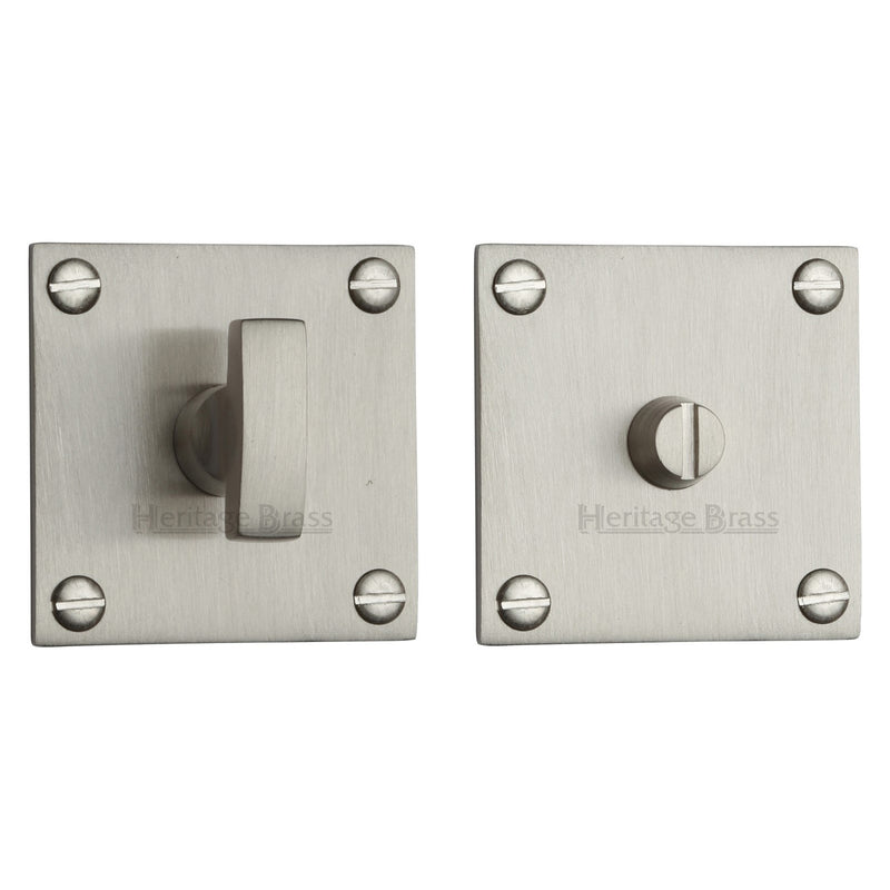 Heritage Brass Thumbturn & Emergency Release  for Bathroom & Bedroom Doors  Satin Nickel finish - BAU1555-SN - Choice Handles