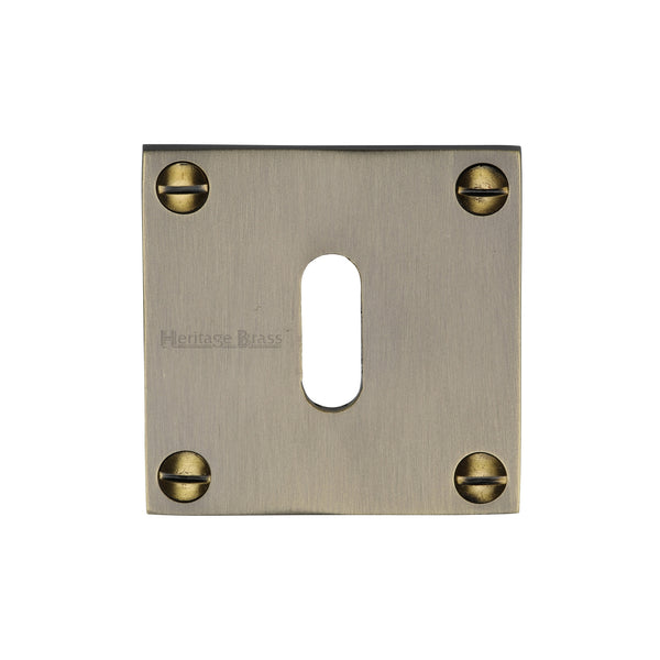 Heritage Brass Keyhole Escutcheon Antique finish - BAU1556-AT - Choice Handles