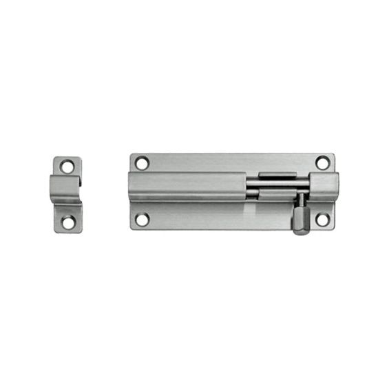 Eurospec - Straight Barrel Bolt 200mm x 38mm - Satin Stainless Steel - BBT1200SSS - Choice Handles