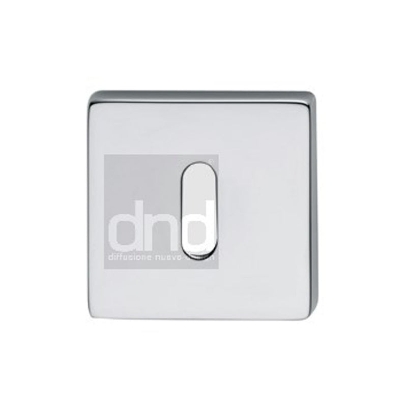 Square Escutcheon Keyhole Polished Chrome
 - BD04K-PC - Choice Handles