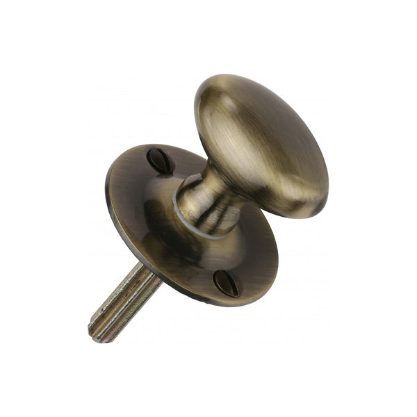 Heritage Brass Thumbturn w/o Bolt for Bathroom or Bedroom Doors Antique finish - BT5-AT - Choice Handles