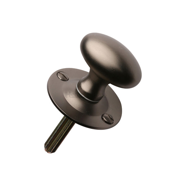 Heritage Brass Thumbturn w/o Bolt for Bathroom or Bedroom Doors Matt Bronze finish - BT5-MB - Choice Handles