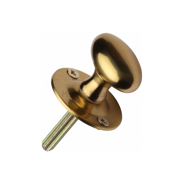 Heritage Brass Thumbturn w/o Bolt for Bathroom or Bedroom Doors Polished Brass finish - BT5-PB - Choice Handles