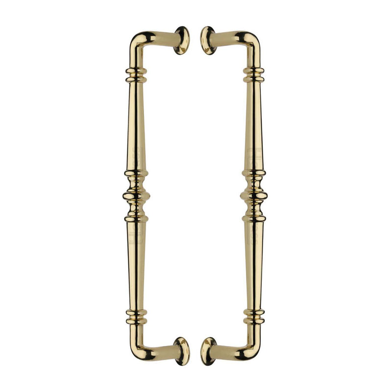 Heritage Brass Back to Back Door Pull Handle Avon Design Polished Brass finish - BTB1169 390-PB