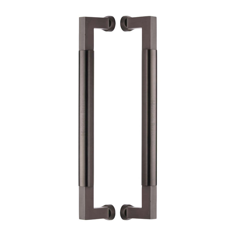 Heritage Brass Door Pull Handle Bauhaus Design 330mm Matt Bronze Finish - BTB1312 330-MB