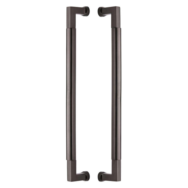 Heritage Brass Door Pull Handle Bauhaus Design 483mm Matt Bronze Finish - BTB1312 483-MB