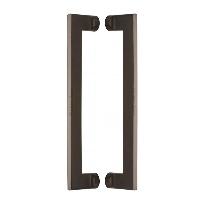 Heritage Brass Back to Back Door Pull Handle Apollo Design 307mm Matt Bronze Finish
 - BTB4150 307-MB