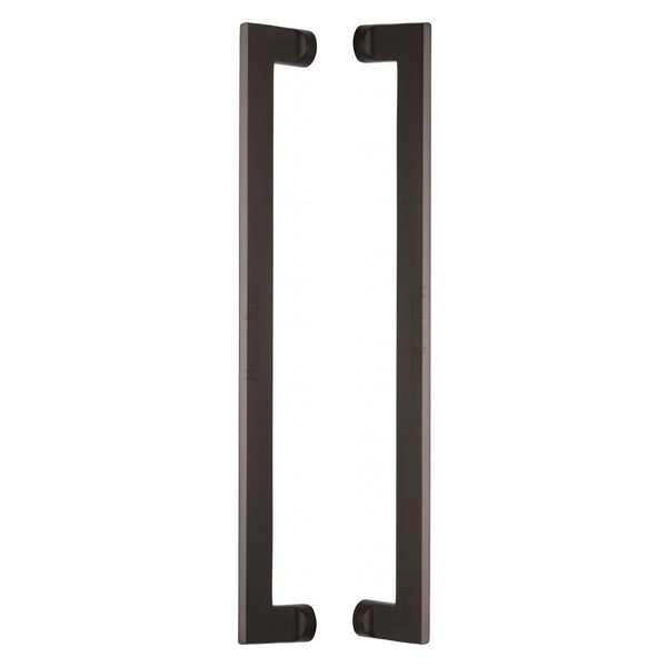 Heritage Brass Back to Back Door Pull Handle Apollo Design 460mm Matt Bronze Finish - BTB4150 460-MB