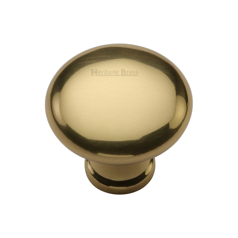 Timeless Elegance and Unrivaled QualityHeritage Brass Cabinet Knob Mushroom Design 32mm Polished Brass finish - C113 32-PB - Choice Handles