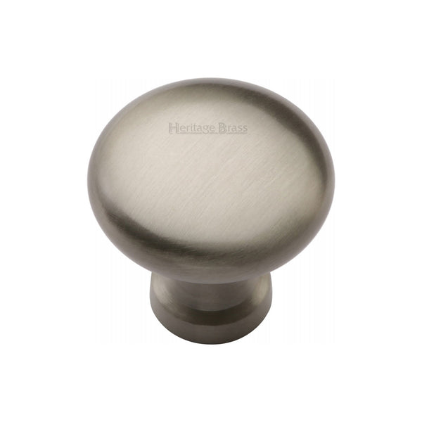 Timeless Elegance and Unrivaled QualityHeritage Brass Cabinet Knob Mushroom Design 32mm Satin Nickel finish - C113 32-SN - Choice Handles