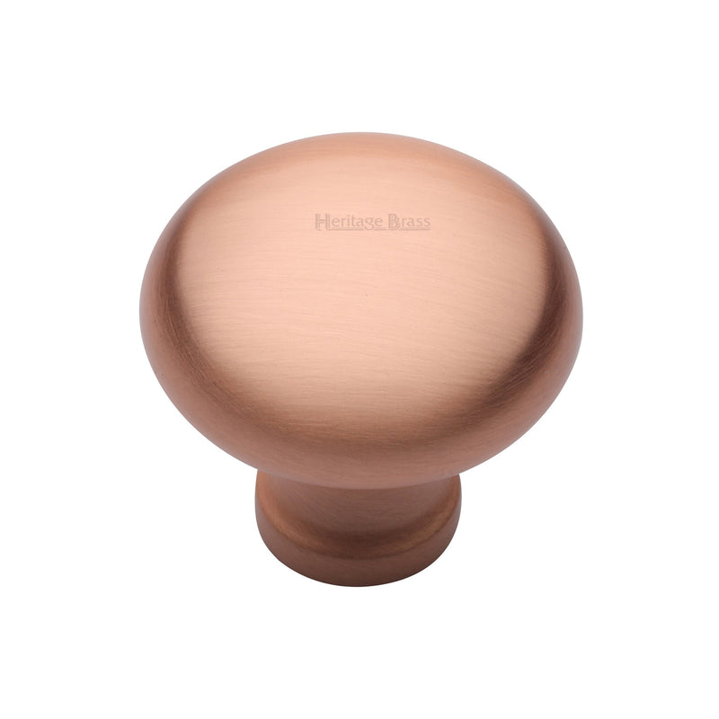 Timeless Elegance and Unrivaled QualityHeritage Brass Cabinet Knob Mushroom Design 32mm Satin Rose Gold finish - C113 32-SRG - Choice Handles