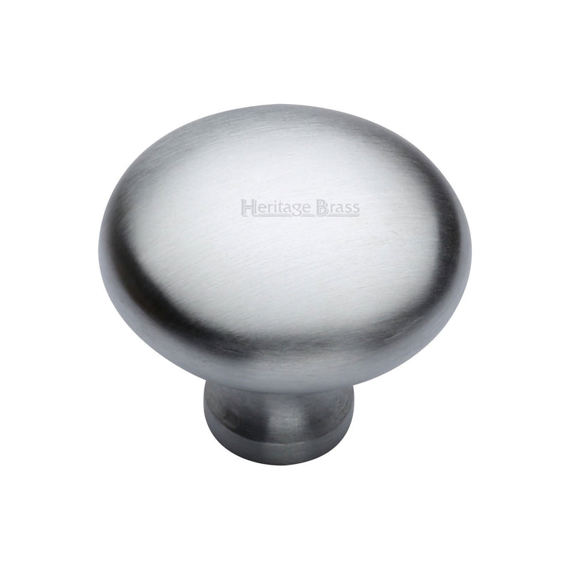 Timeless Elegance and Unrivaled QualityHeritage Brass Cabinet Knob Mushroom Design 38mm Satin Chrome finish - C113 38-SC - Choice Handles