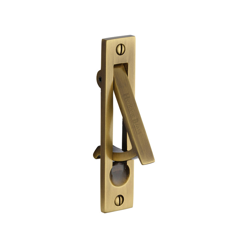 Pocket Door Edge Pull Antique Brass finish - C1165-AT