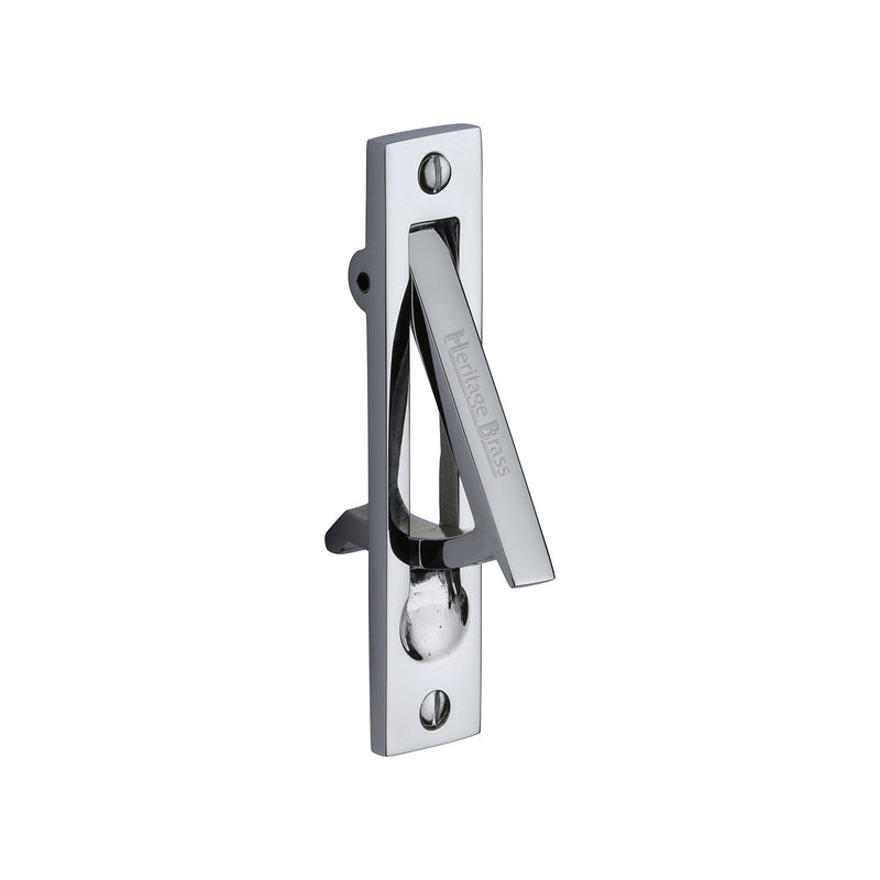 Pocket Door Edge Pull Polished Chrome finish - C1165-PC