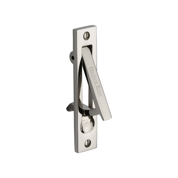 Pocket Door Edge Pull Polished Nickel finish - C1165-PNF