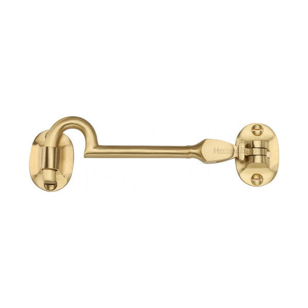 Heritage Brass Cabin Hook 4" Satin Brass finish - C1530 4-SB - Choice Handles