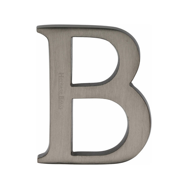 Heritage Brass Alphabet B Pin Fix 51mm (2") Matt Bronze Finish - C1565 2 B-MB - Choice Handles