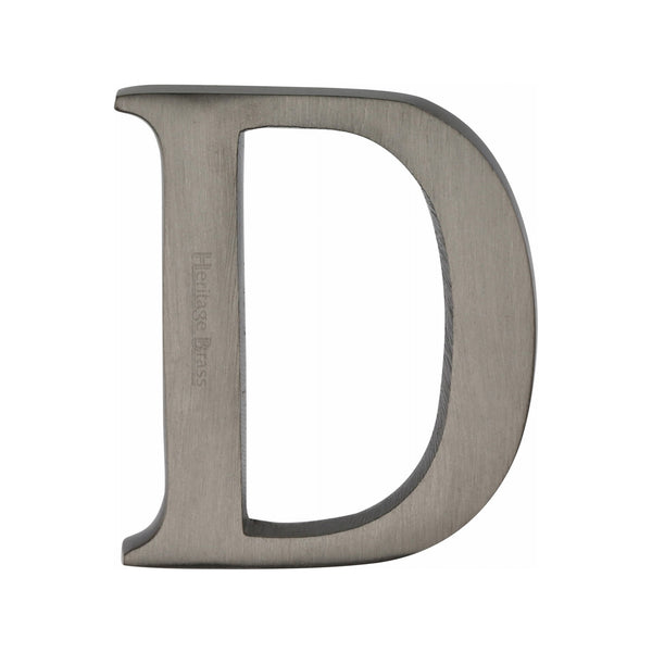 Heritage Brass Alphabet D Pin Fix 51mm (2") Matt Bronze Finish - C1565 2 D-MB - Choice Handles