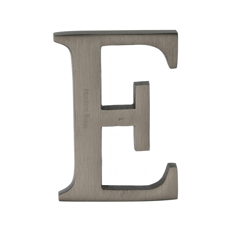 Heritage Brass Alphabet E Pin Fix 51mm (2") Matt Bronze Finish - C1565 2 E-MB - Choice Handles