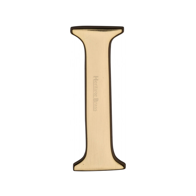 Heritage Brass Alphabet I Rear Fix 51mm (2") Polished Brass finish - C1565 2 I-PB - Choice Handles