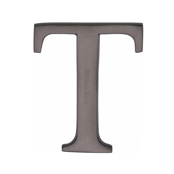 Heritage Brass Alphabet T Pin Fix 51mm (2") Matt Bronze Finish - C1565 2 T-MB - Choice Handles