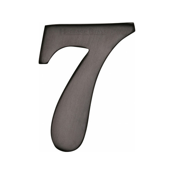 Heritage Brass Numeral 7 Self Adhesive 51mm (2") Matt Bronze finish - C1568 7-MB - Choice Handles