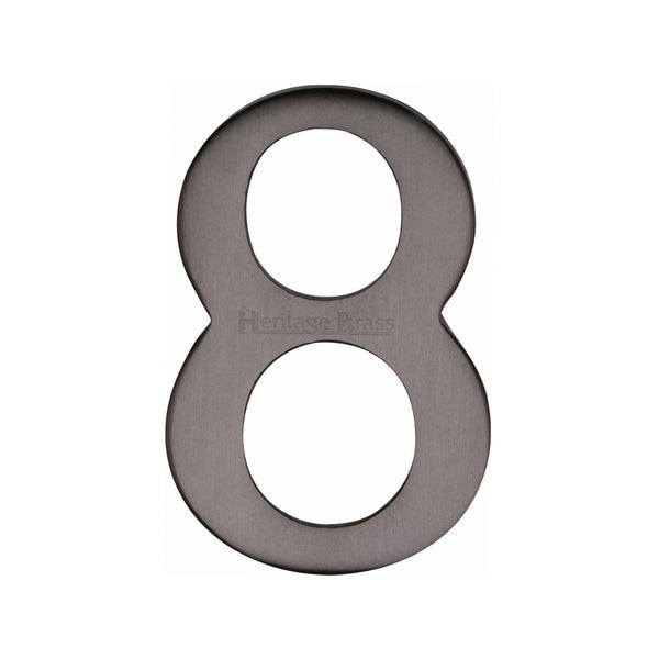 Heritage Brass Numeral 8 Self Adhesive 51mm (2") Matt Bronze finish - C1568 8-MB - Choice Handles