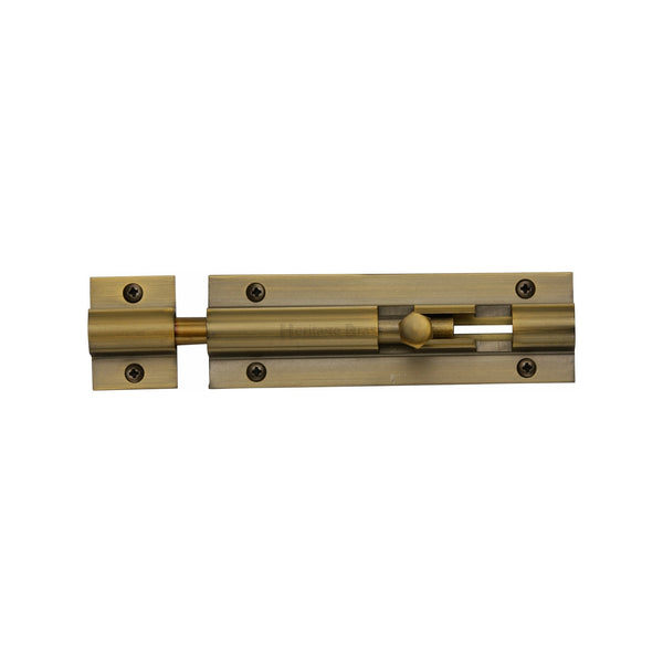 Heritage Brass Door Bolt Straight 2" x 1" Antique finish - C1580 2-AT