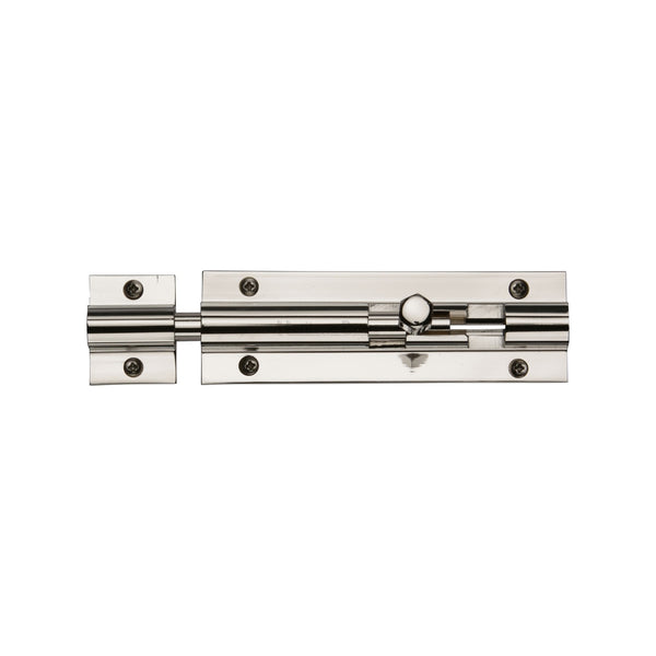 Heritage Brass Door Bolt Straight 4 x 1.25 Polished Nickel finish
 - C1582 4-PNF