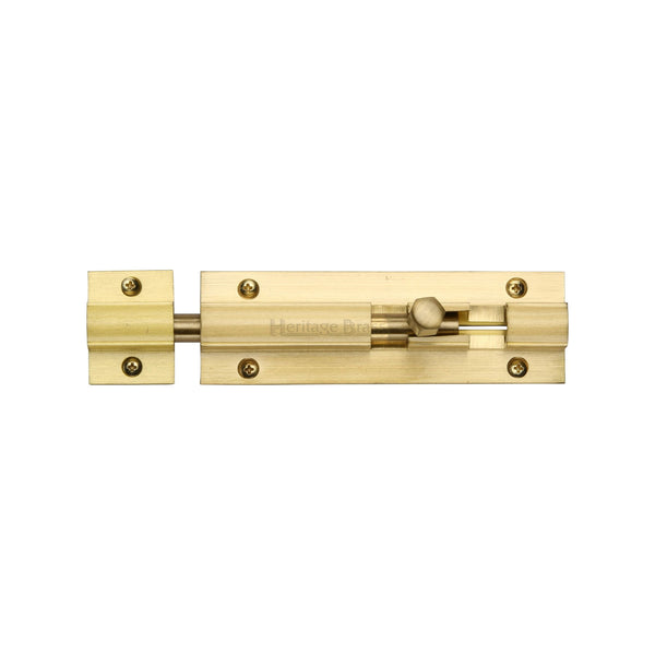 Heritage Brass Door Bolt Straight 4 x 1.25 Satin Brass finish
 - C1582 4-SB