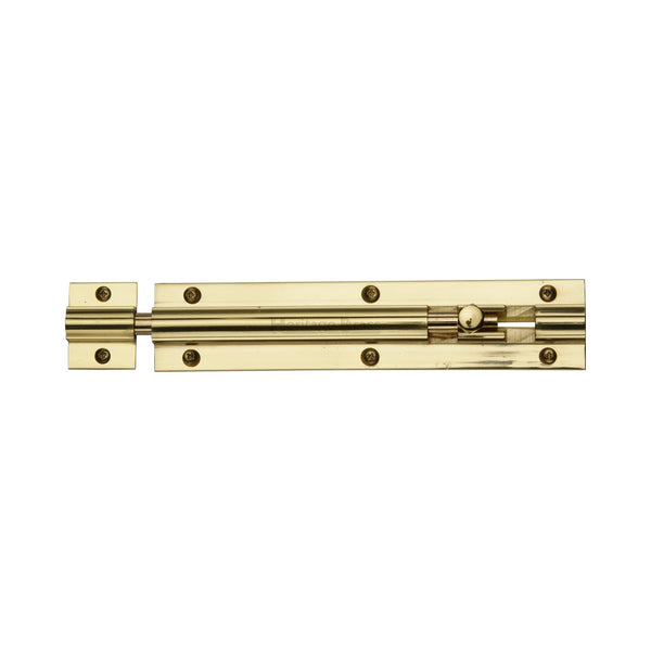 Heritage Brass Door Bolt Straight 6 x 1.25 Polished Brass finish
 - C1582 6-PB