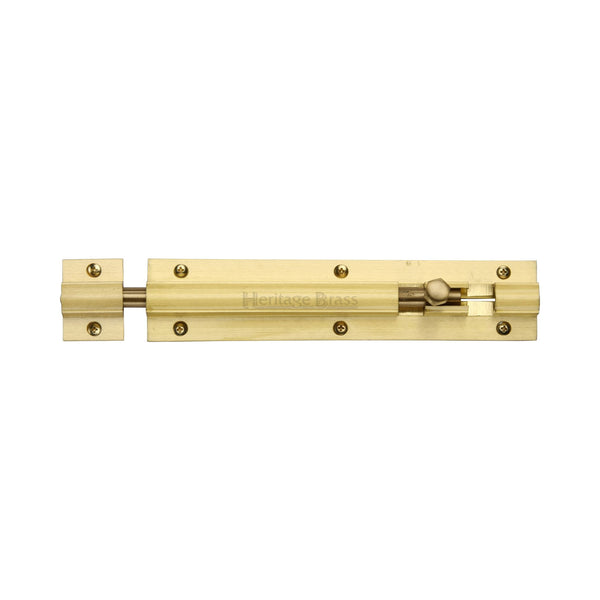 Heritage Brass Door Bolt Straight 6 x 1.25 Satin Brass finish
 - C1582 6-SB