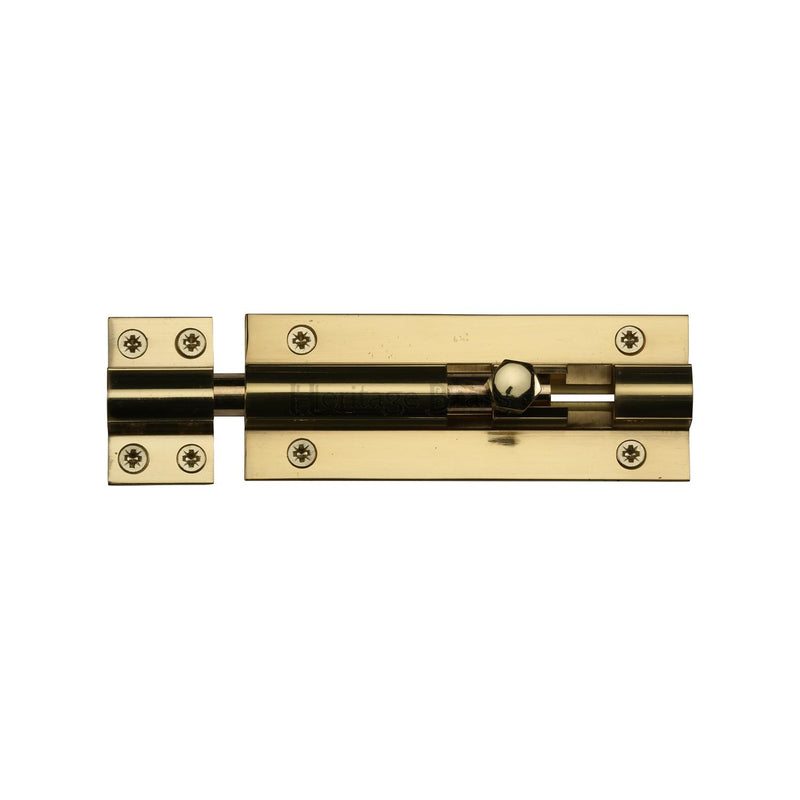 Heritage Brass Door Bolt Straight 4 x 1.5 Polished Brass finish
 - C1584 4-PB